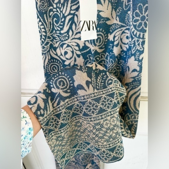 Zara Jacquard Trousers Pants 1822/008/440 - Picture 10 of 13